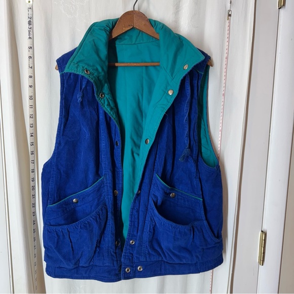 Vintage Women's New York Girl Corduroy Reversible Vest - Picture 8 of 15